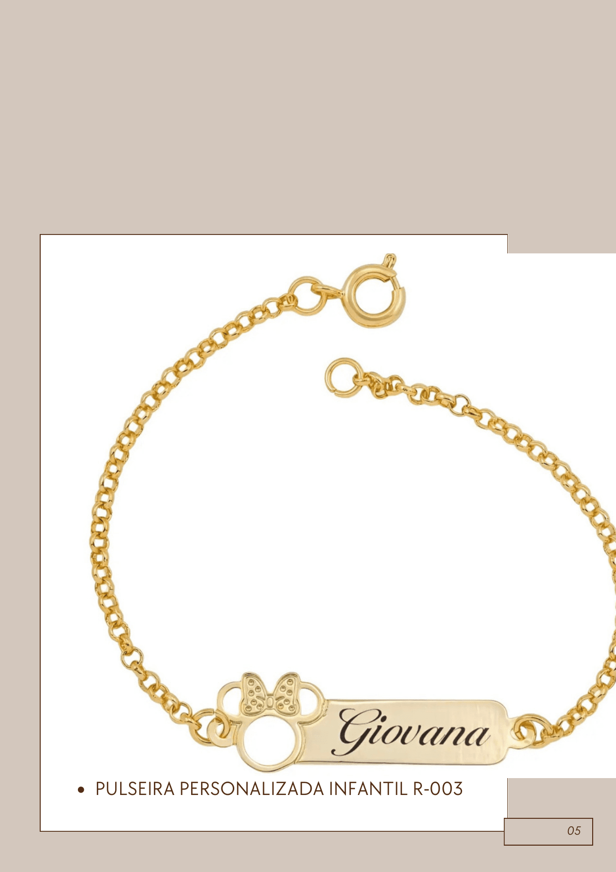 Pulseira Personalizada Infantil (Ref. R-003)
