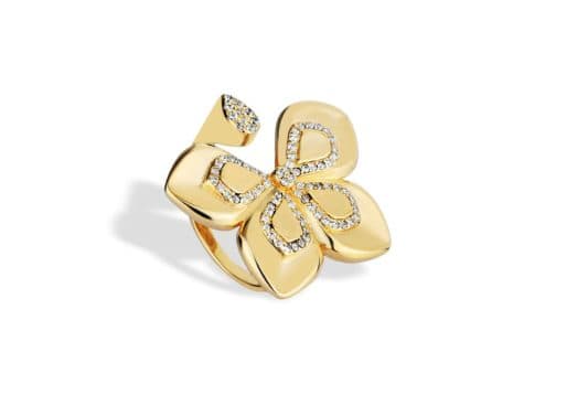 Anel Flor Grande Petalas — Ref. AN297