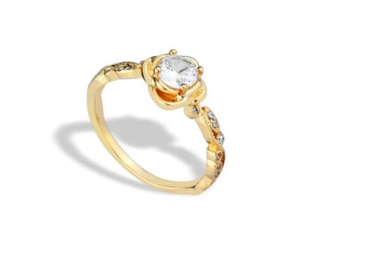 Anel Com Rosa — Ref. AN298