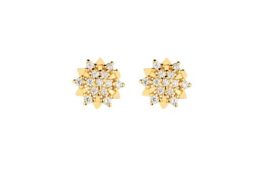 Brinco Clássico Redondo Flor — Ref. BR2020006