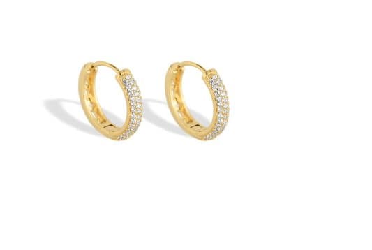 Brinco Argola Fileiras Aro Vazado — Ref. BR5270006