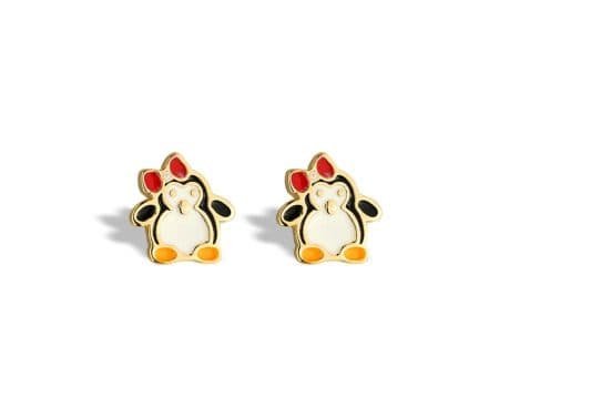 Brinco Infantil Pinguin Resina — Ref. BR5440006