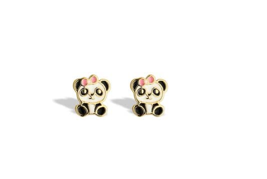 Brinco Infantil Panda Resina — Ref. BR5780009