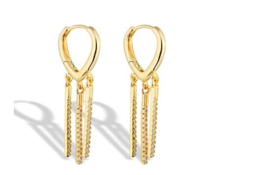 Brinco Argola Tres Palito — Ref. BR7370006