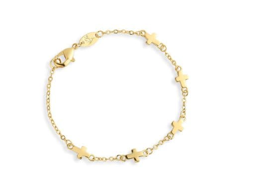 Pulseira Infantil Cruz Lisa — Ref. PL1651400